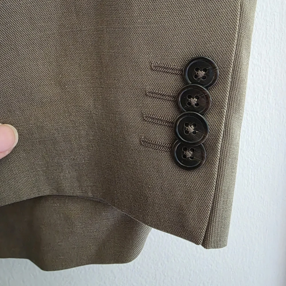 Mango Slim Fit Lyocell & Cotton‎ Blend Sport Coat Sz 42 Khaki