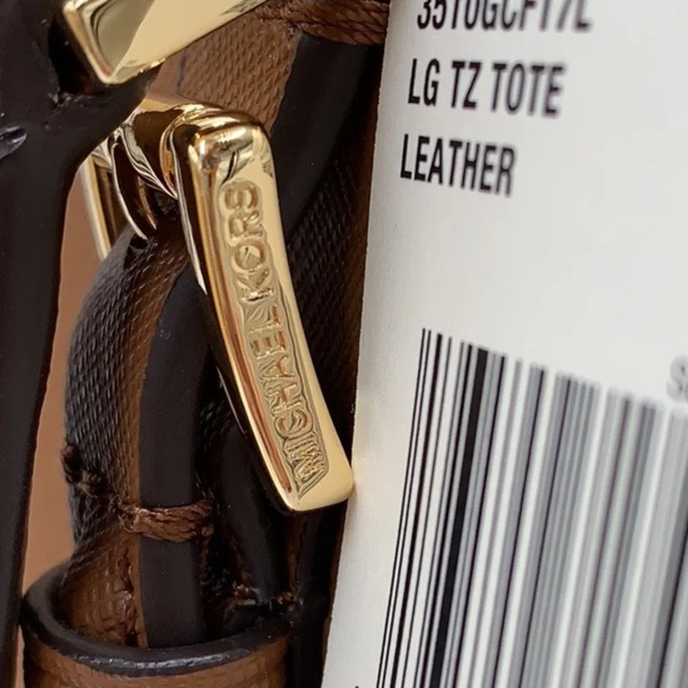 MICHAEL KORS Charlotte Large Leather Top-Zip Tote