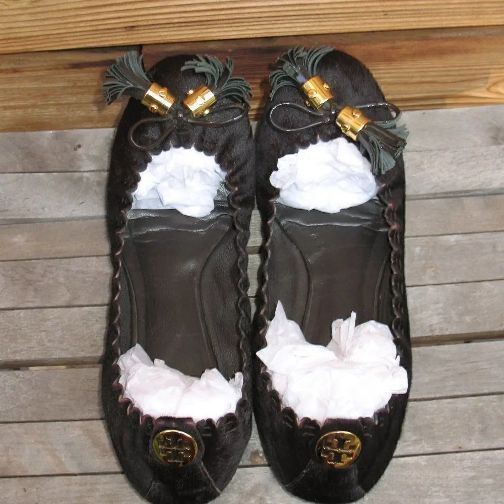 Tory Burch Black Ballet Flats