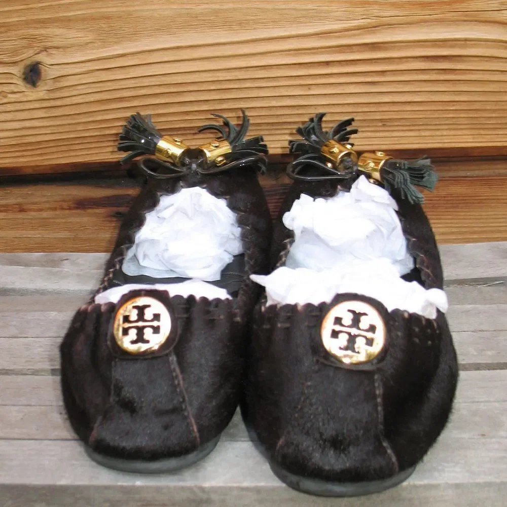 Tory Burch Black Ballet Flats