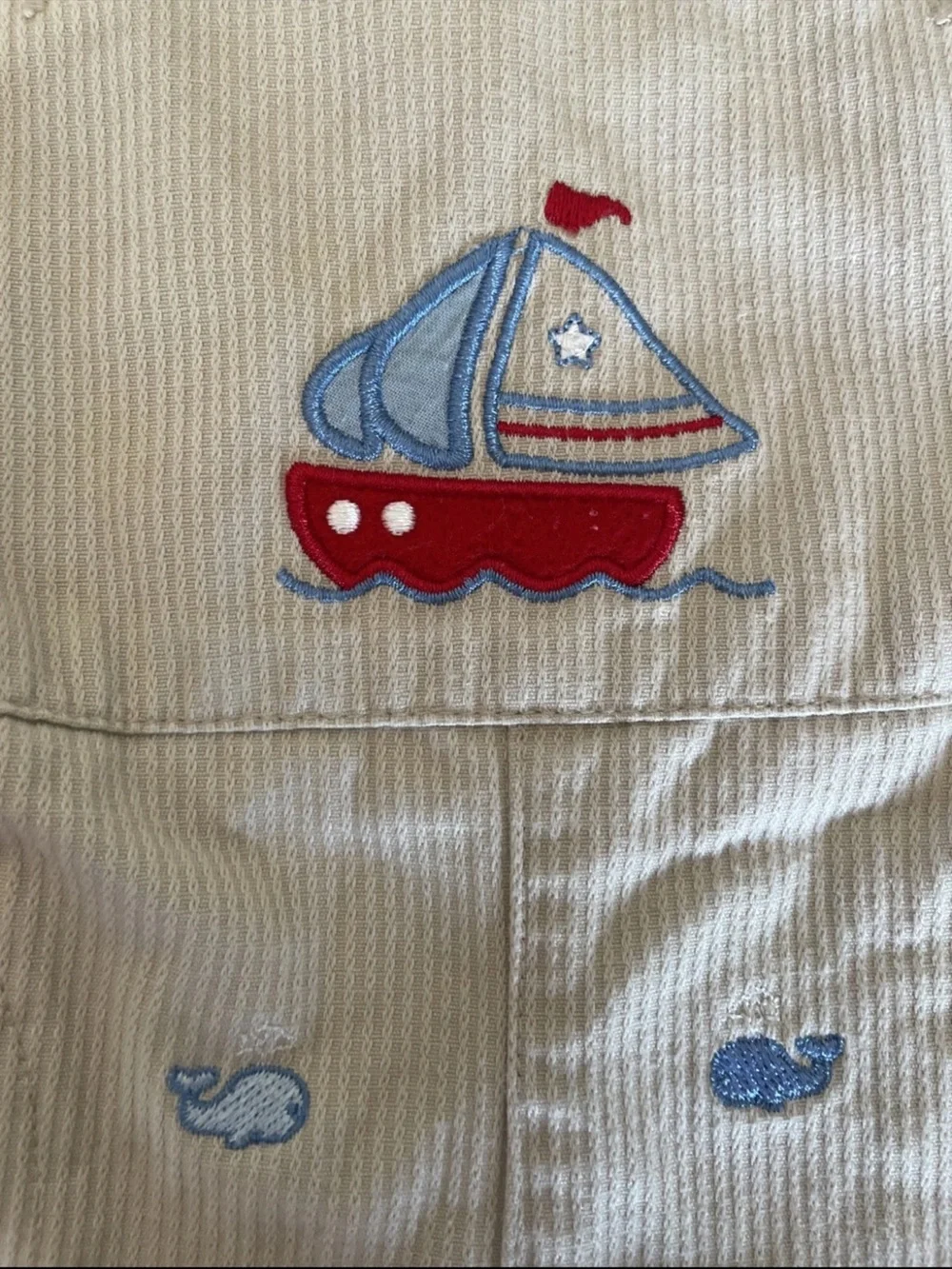 Little Me beige corduroy