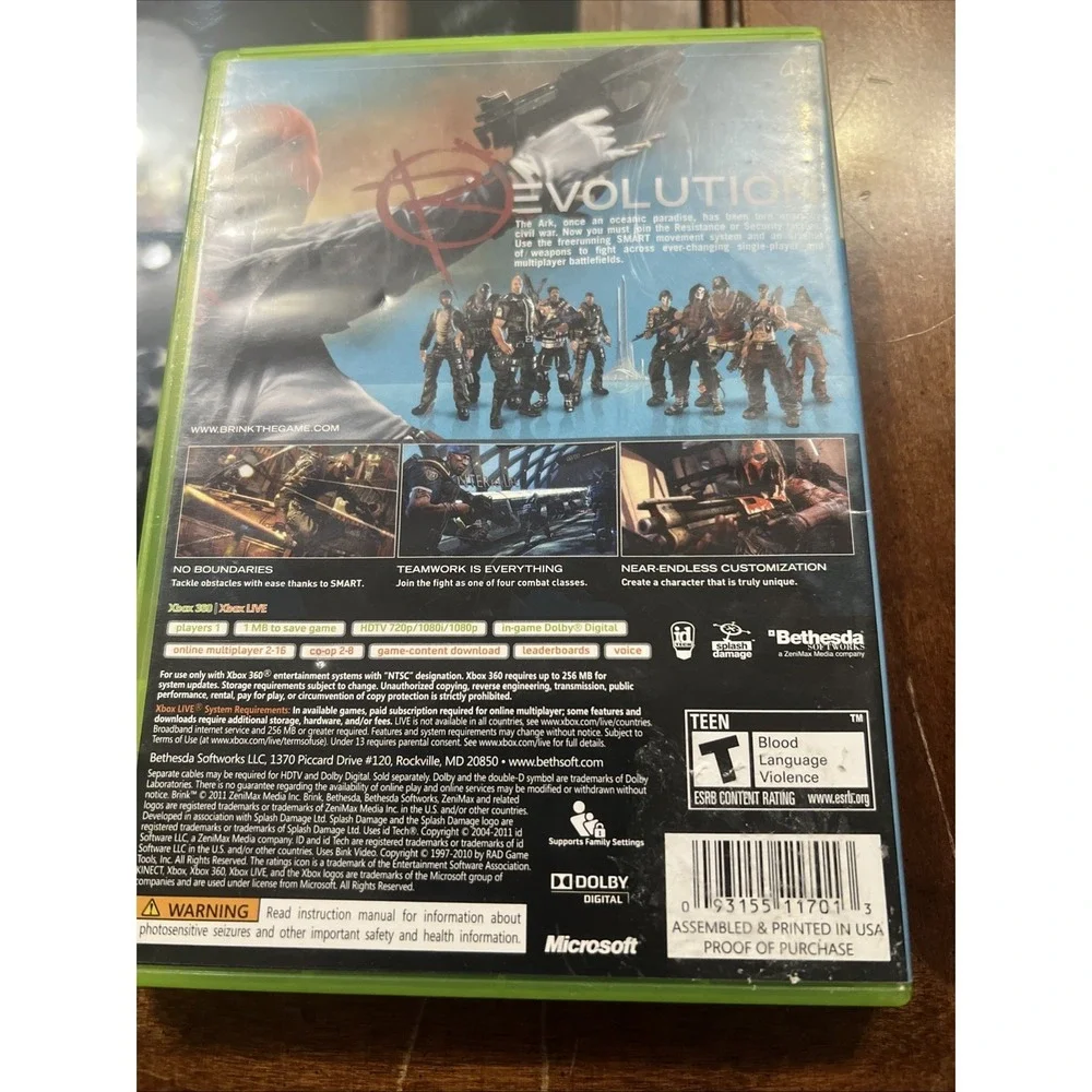 Xbox brink first