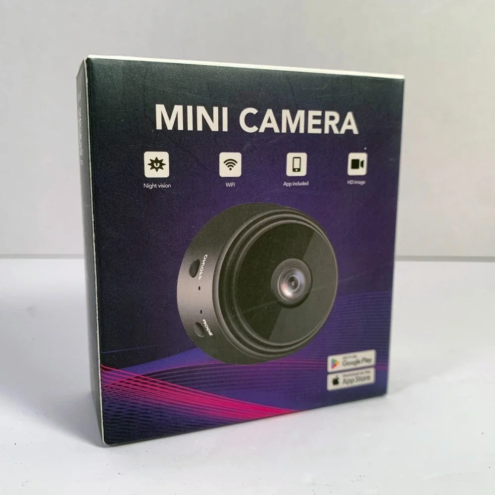 Mini Camera App‎ Controlled, WiFi, Night Vision, HD Image, New