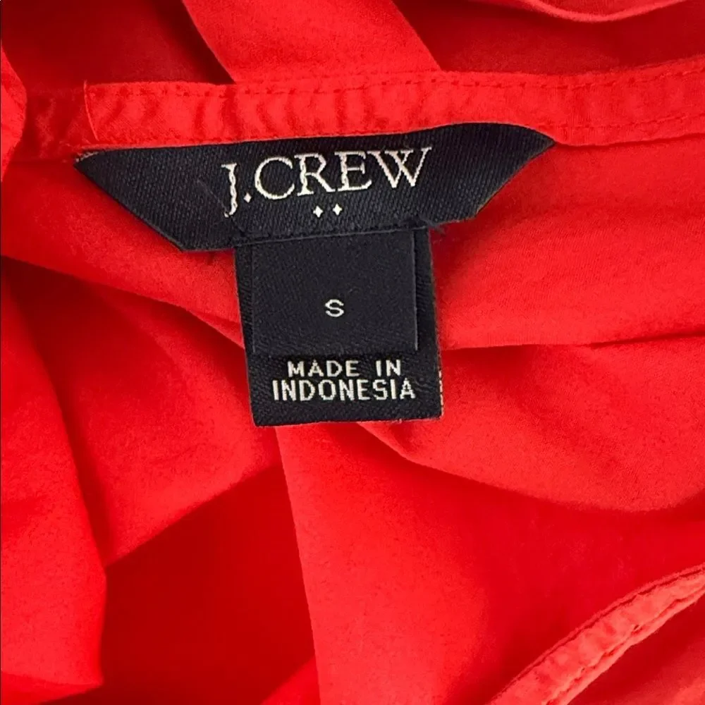 J. Crew Bow-back peplum tank top Size Small