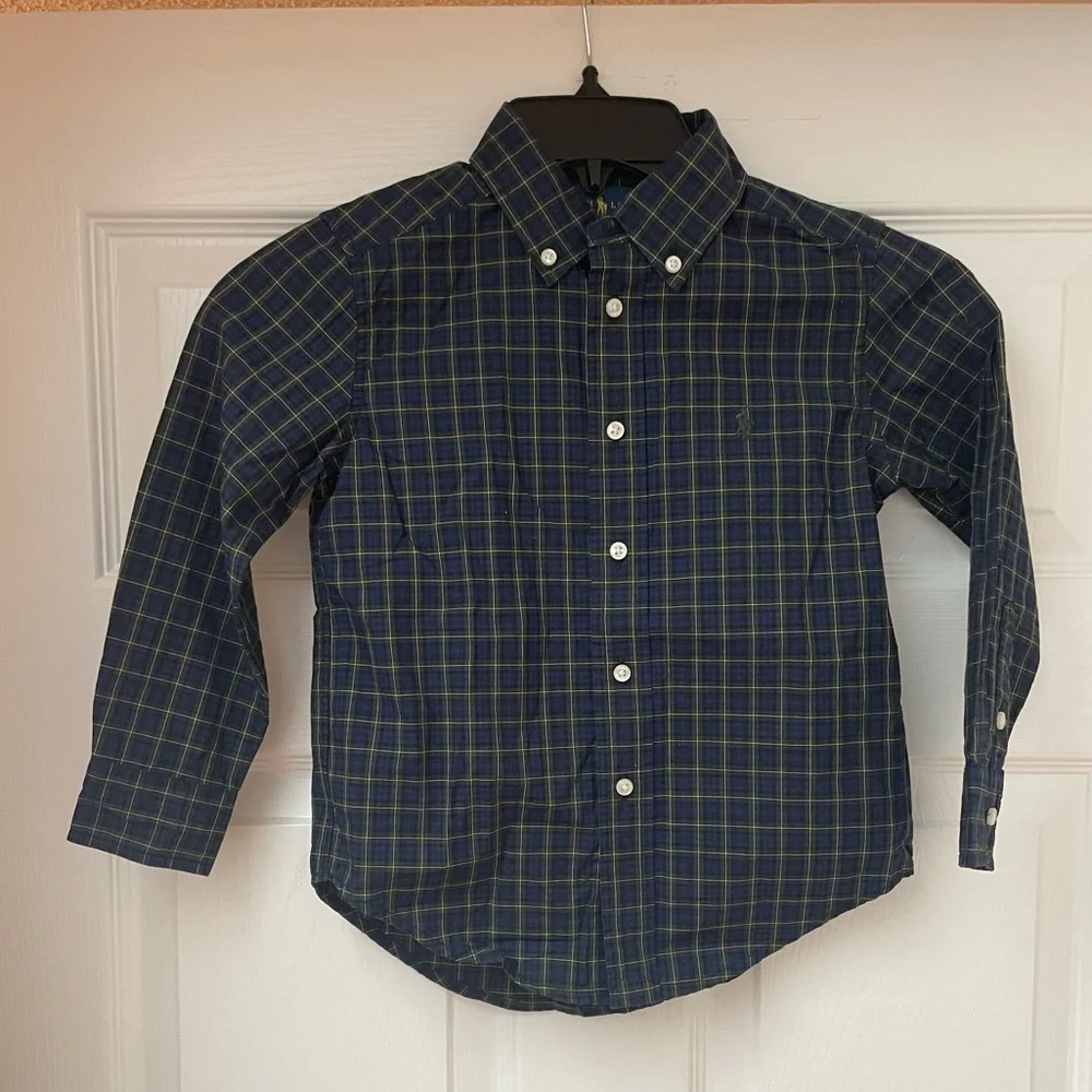 Ralph Lauren button up polo long sleeve dress shirt Boys size 4T