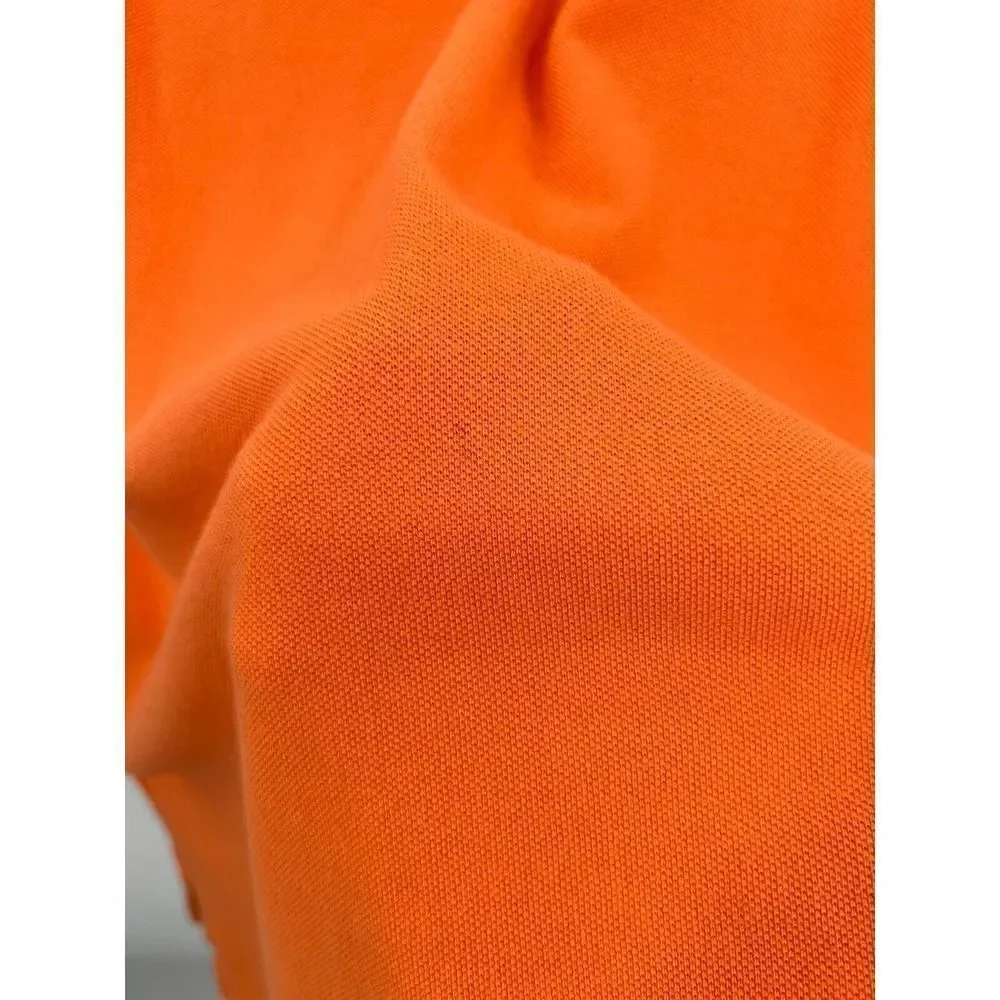 Polo Ralph Lauren Mens Shirt XLT Orange Blue Big Pony Rugby Button