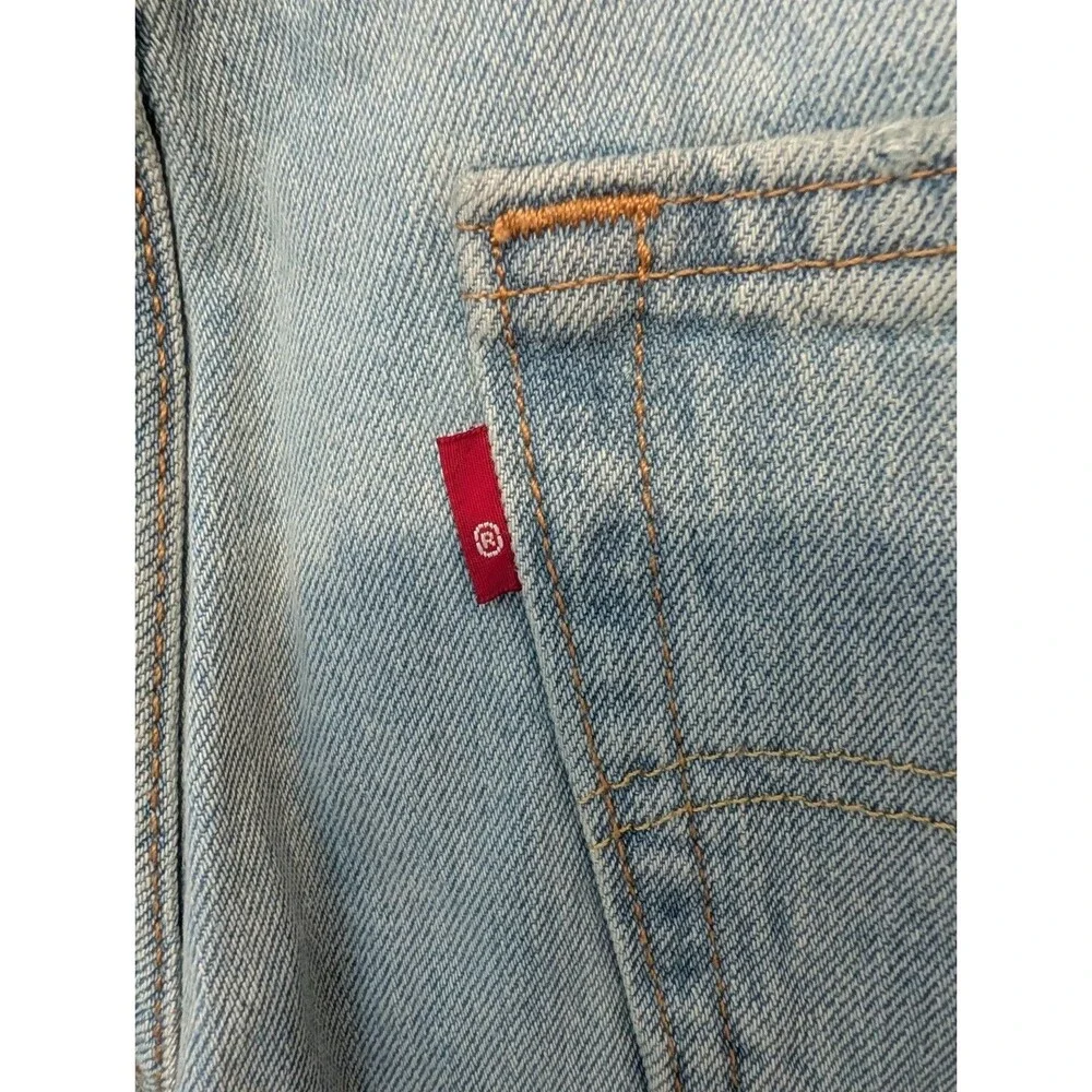 Levi's 412 Mens Jorts Distressed Frayed Hem Jean Shorts 29 Bermuda Slim Fit