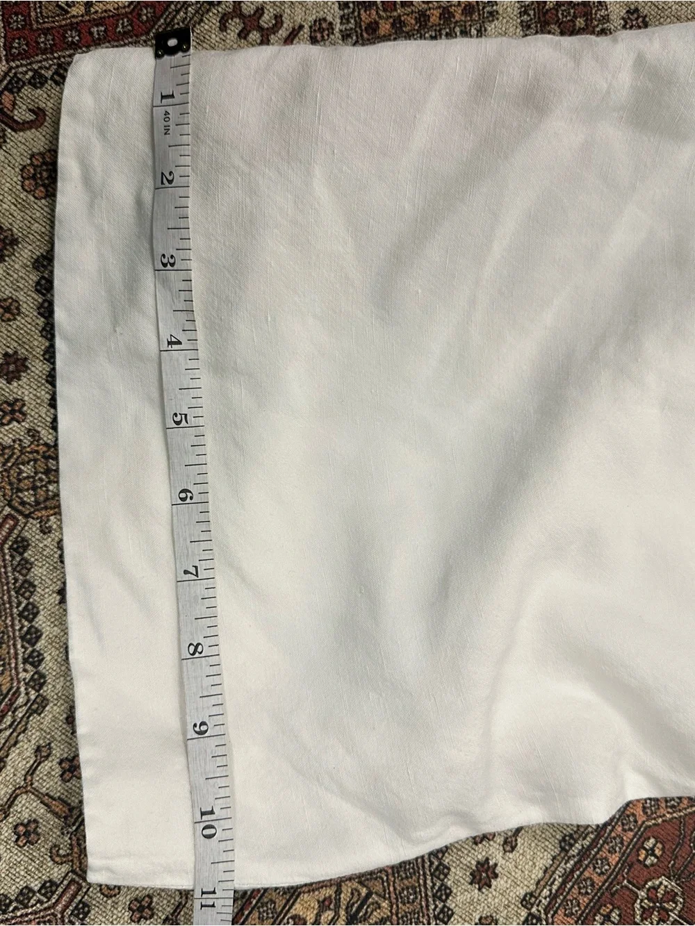 Banana Republic White Sleeveless Tie-Waist Cropped Linen Jumpsuit