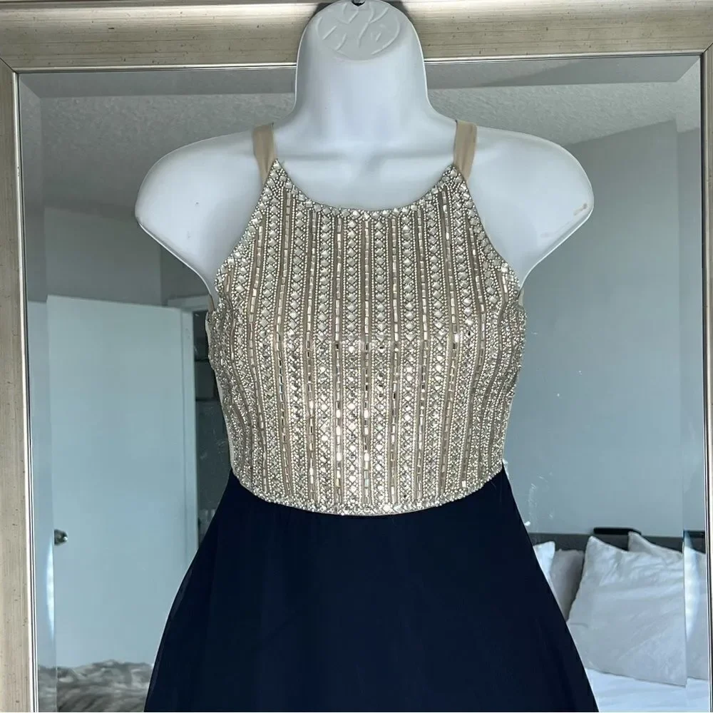 TWEEN DIVA Girls Jewel Halter Midi Dress    Size 10.