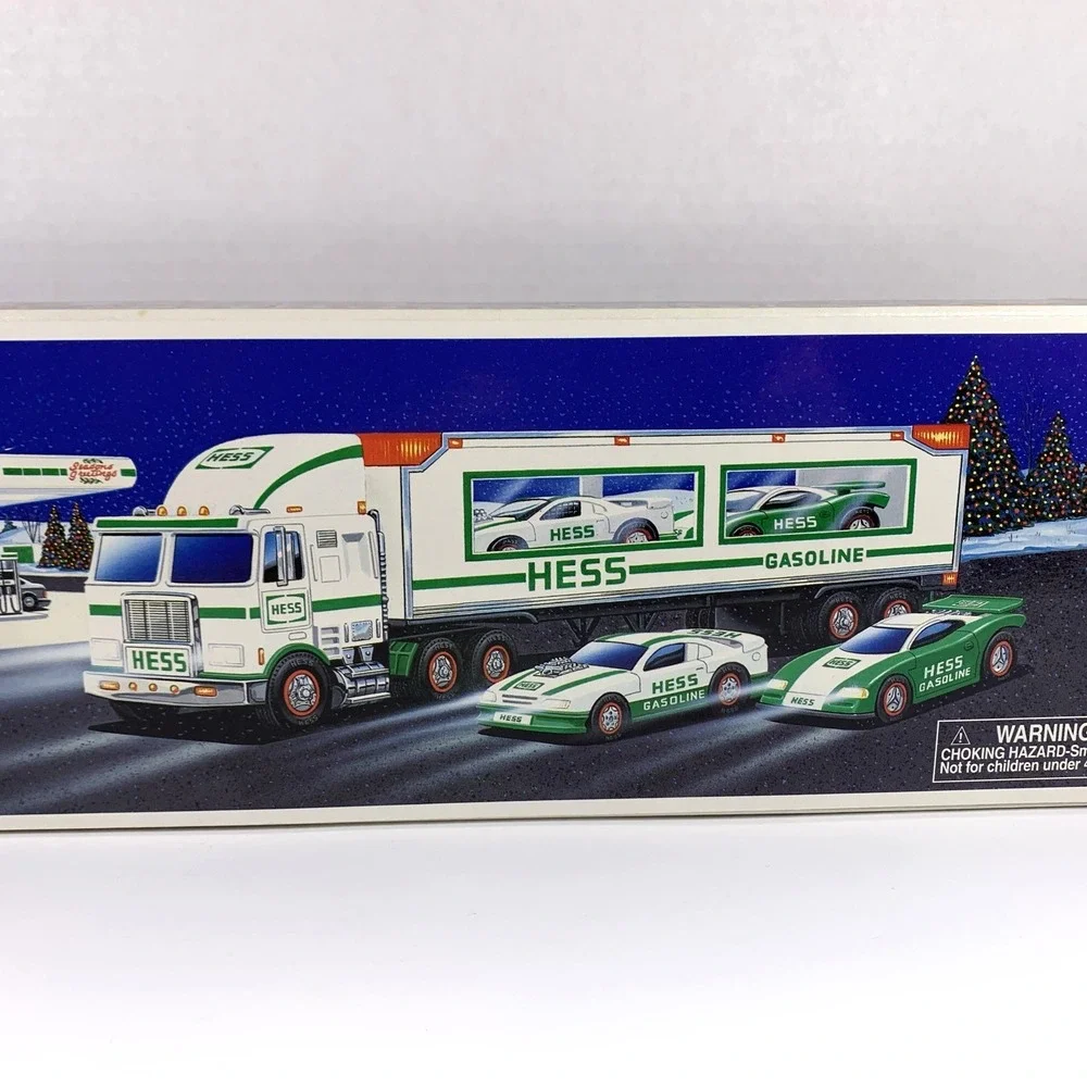 RARE Vintage 1997 HESS Toy Truck and Racers -‎ NEW In Original Box