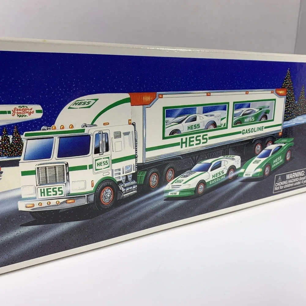 RARE Vintage 1997 HESS Toy Truck and Racers -‎ NEW In Original Box