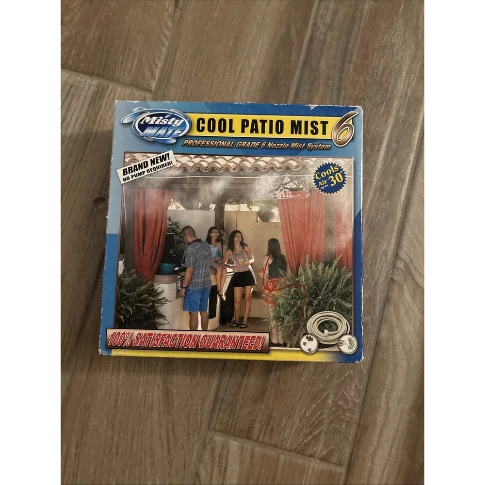 Misty Mate Cool Patio Mist 7006 Professional Grade 6 Nozzle System New‎ In Box