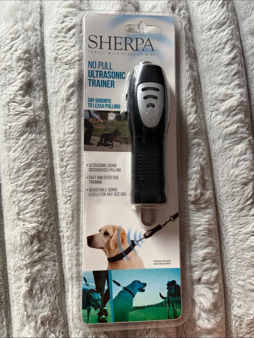 Sherpa No Pull Ultrasonic Pet Trainer - Black and Silver