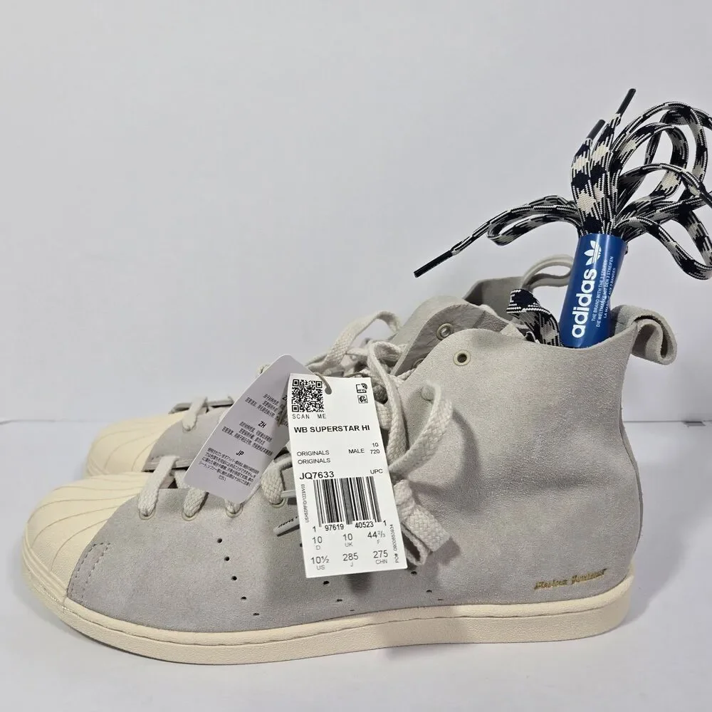adidas Superstar Hi Wales Bonner Mist Stone JQ7633 Mens 10.5
