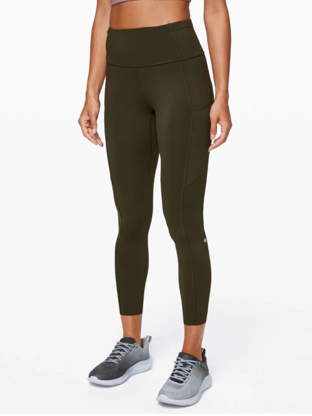 GUC Lululemon Matching Dark Olive Set. Size 6