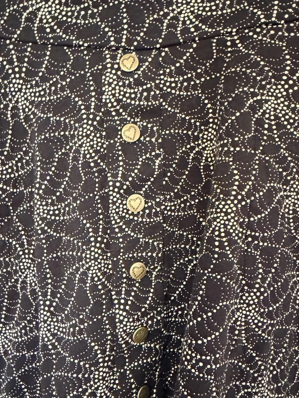 NEW Effies Heart Hiking Skirt Black Web Stars Swing Size Small Pockets NWOT