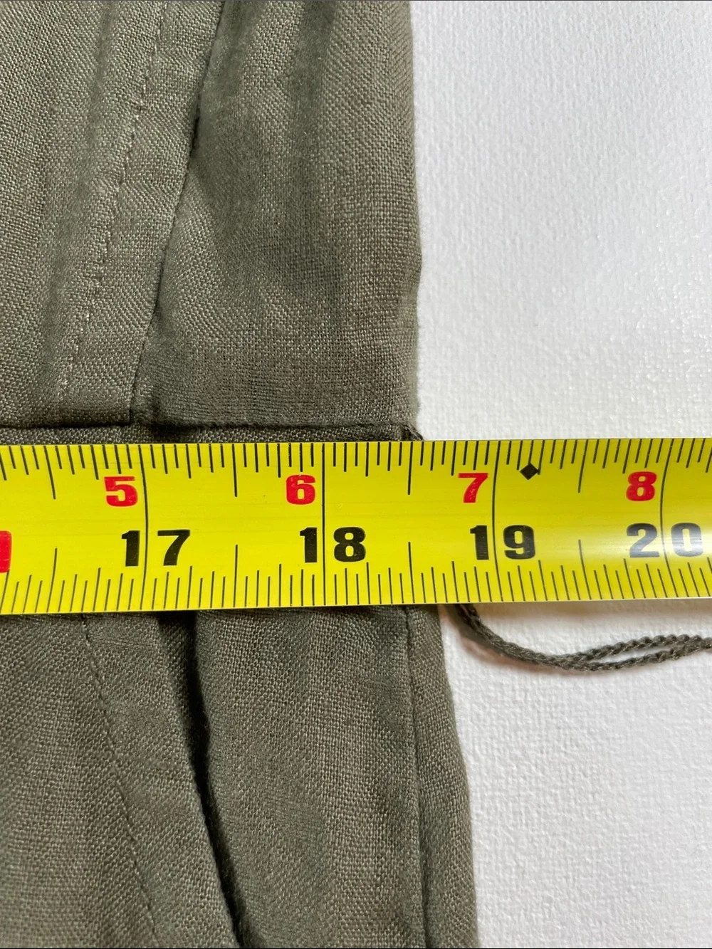 EVERLANE Linen Wrap Short-Sleeve Jumpsuit with Tie Waist in Kalamata - Size 14