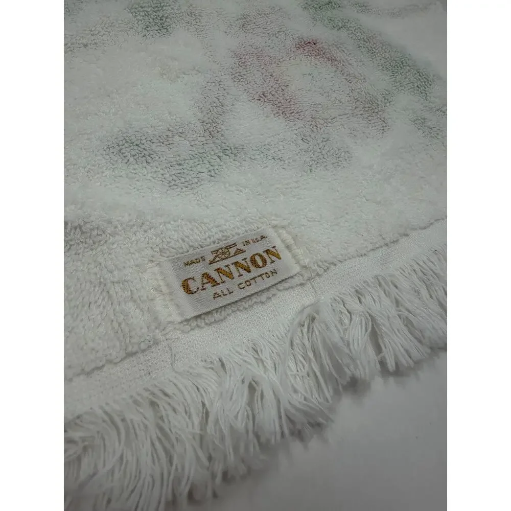 Vintage Cannon Jungle Animal 1Monkeys 1960s Hand Towel