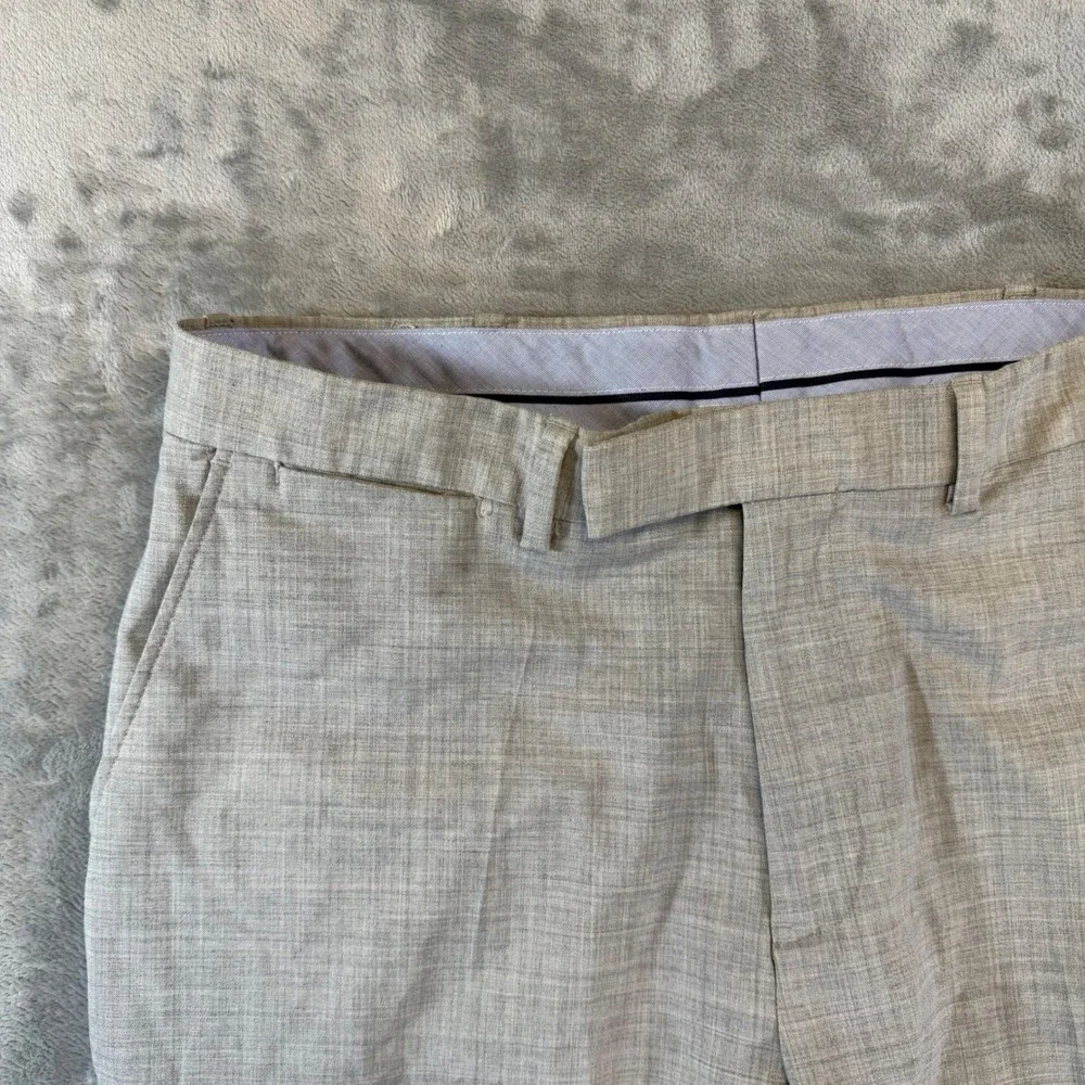 Polo‎ Golf Ralph Lauren Men's Pleated Dress Pants Size 34x27 Gray Wool Formal