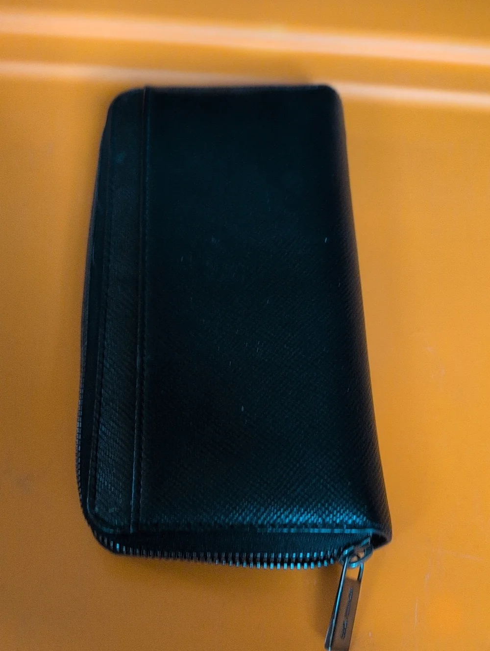 Michael Kors Black Saffiano Zip-Around Wallet