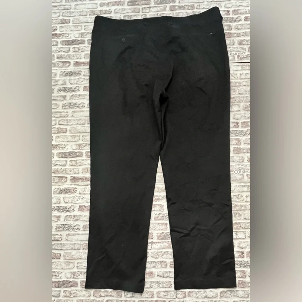 Oak Hill Tech Pant Black Golf Zippered Pockets Straight Business Casual 44x32‎