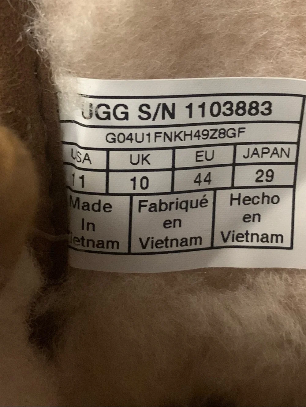 UGG excellent nwot