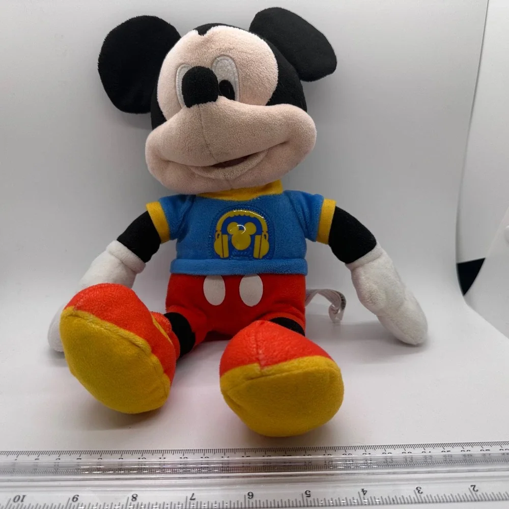 Disney Mickey Mouse Plush‎ Toy  Blue Shirt Stuffed Animal 13in