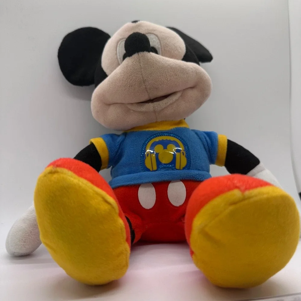 Disney Mickey Mouse Plush‎ Toy  Blue Shirt Stuffed Animal 13in