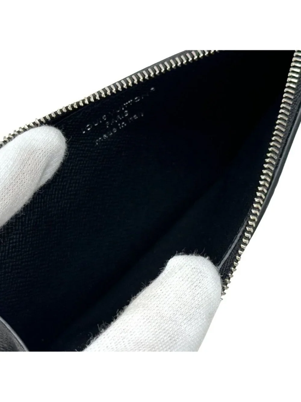 Louis Vuitton Wallet Monogram Eclipse Coin Case Card Holder Black Purse Small