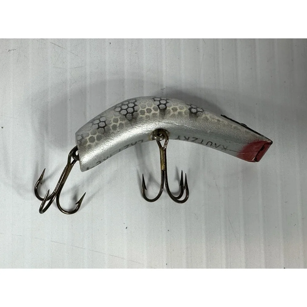 Vintage Kautzky Lazy Ike 1 KL-1 SIL Wooden Fishing Lure Original Box Brochure