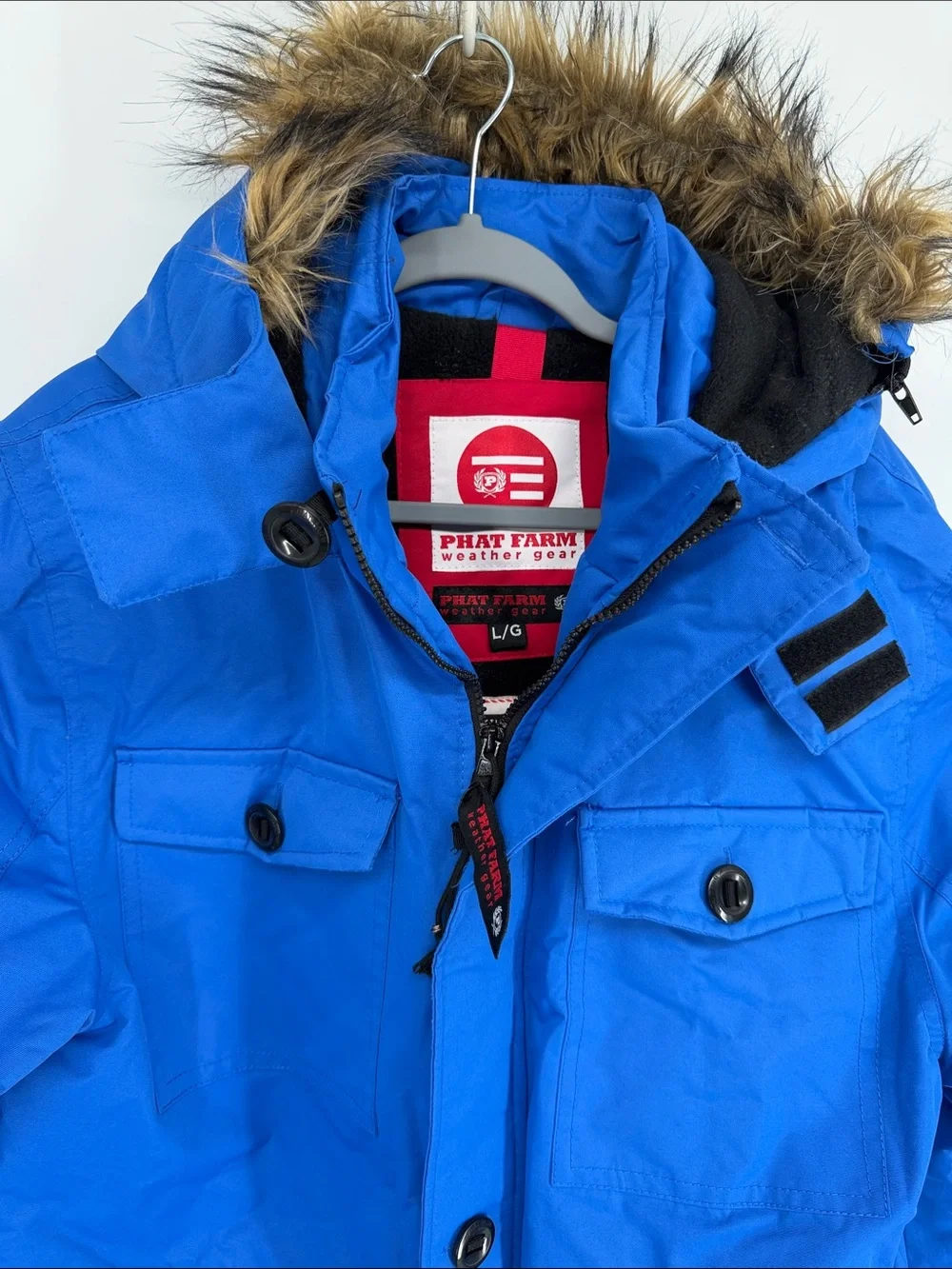 Phat Farm Weather Gear Winter Coat Blue Men’s Size Large