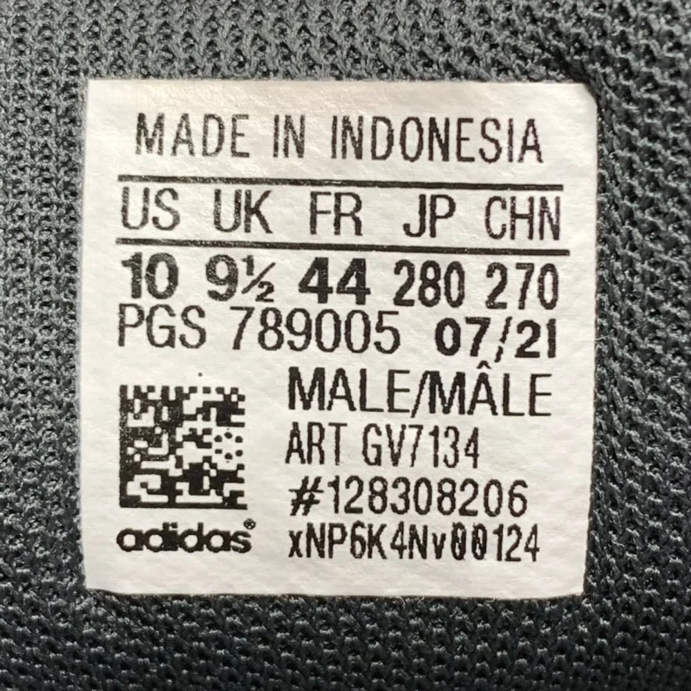 adidas size men`s