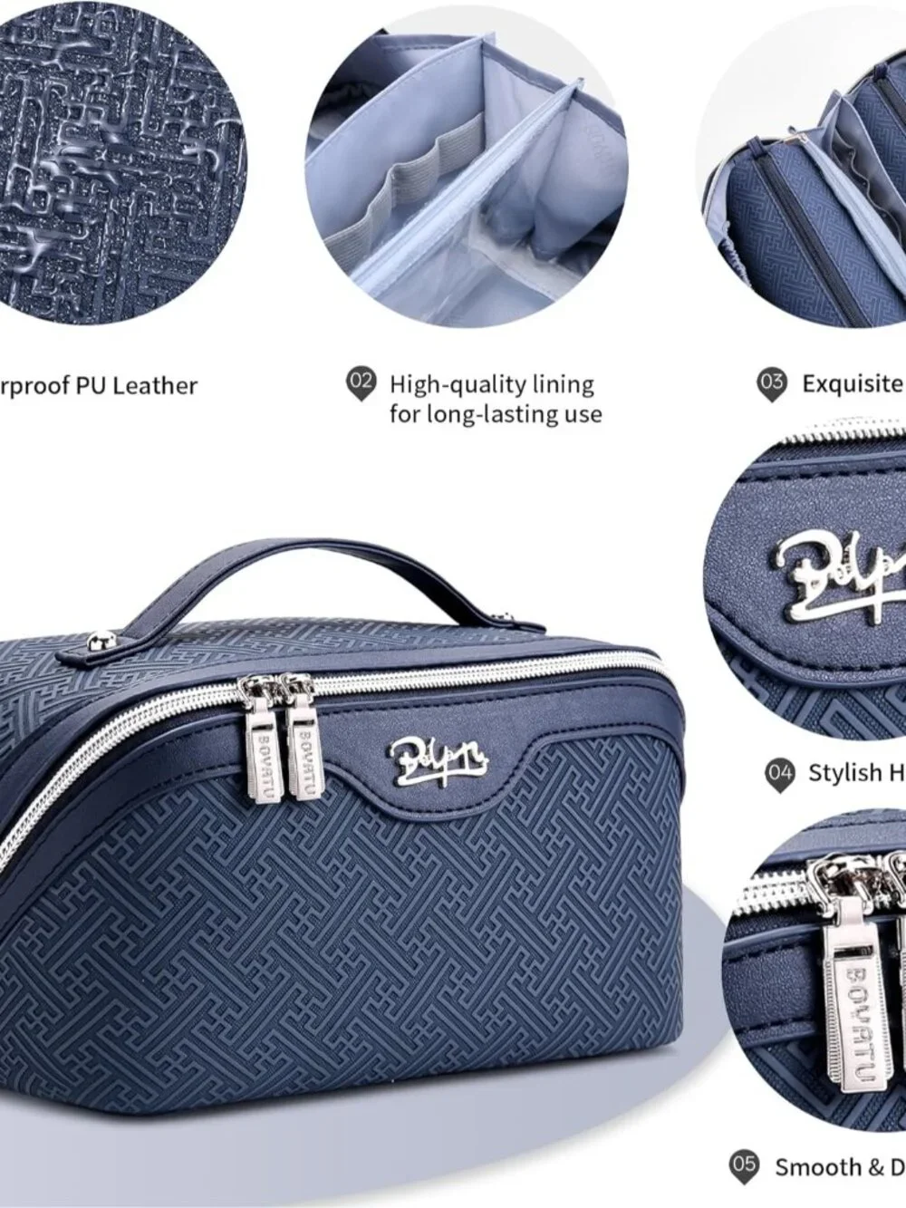 boyatu navy textured