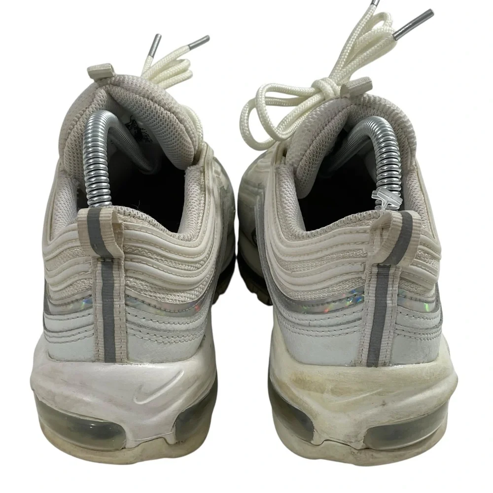 Nike Air Max 97 White Iridescent‎ Running Shoes Sneakers CJ9706-100 Size 8.5