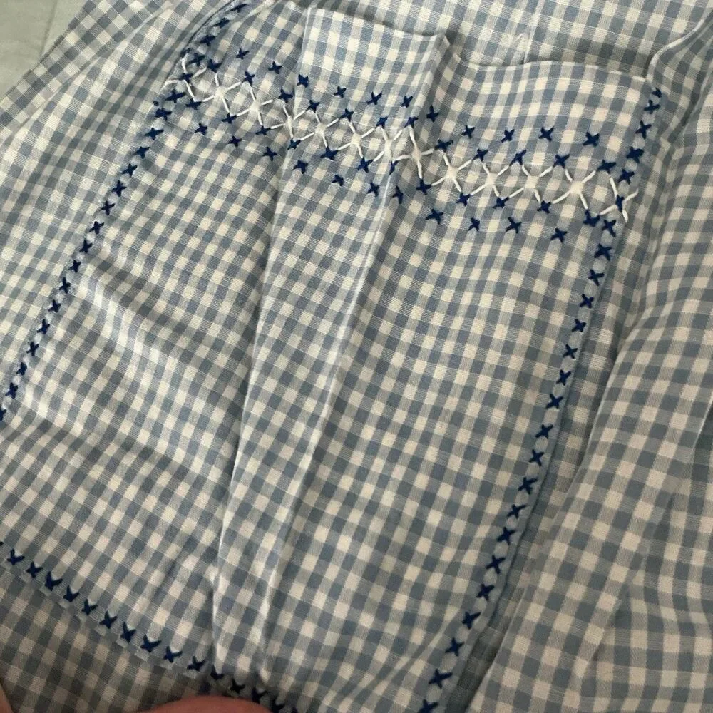 Handmade vintage blue