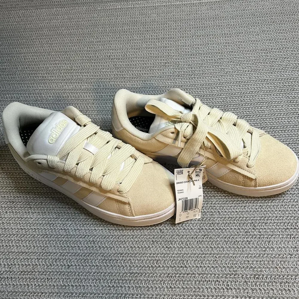 Adidas Grand Court Alpha‎ Sneakers - Cream/White