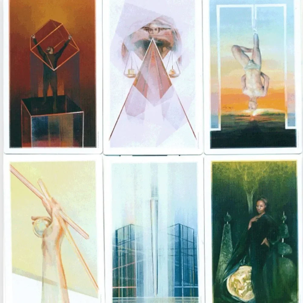 THE FOUNTAIN TAROT | Modern Geometric Abstract Art | 78-Card Tarot Deck NWT