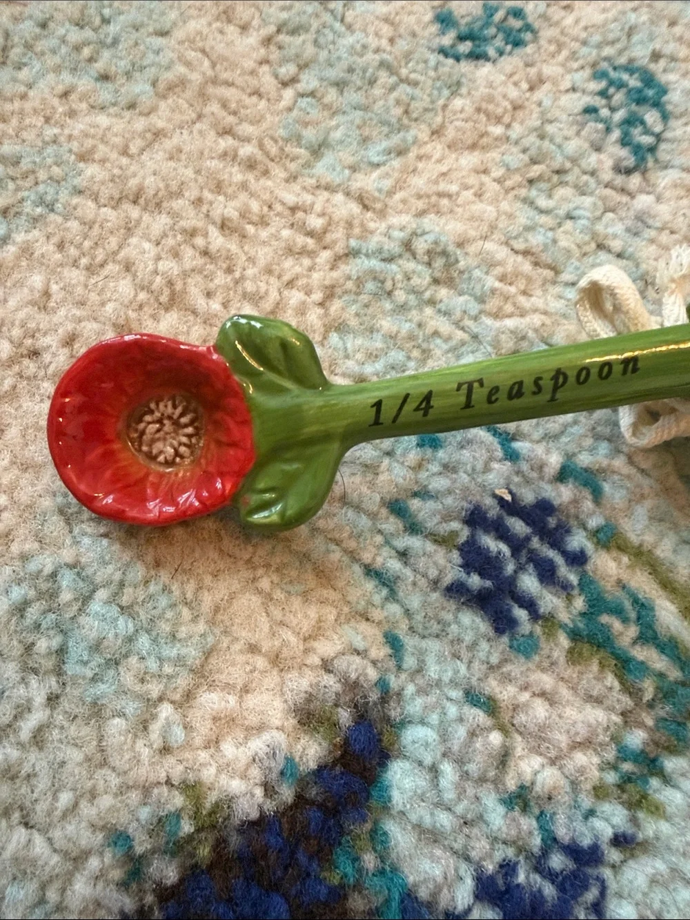Pier 1 Ceramic Sunflower Measuring Spoon Set - Yellow, Orange, Red