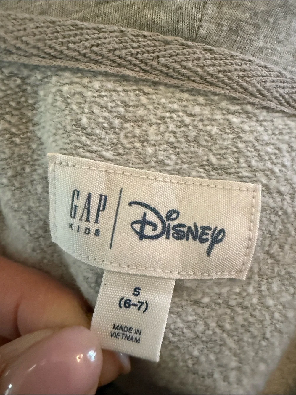 GAP gray zip