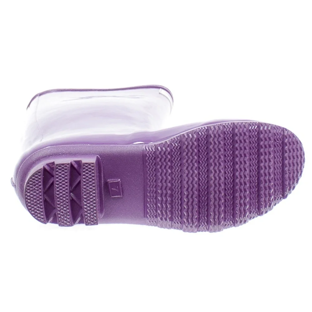 Women's Rainboots, Rubber Tall Classic Rain Boots, #3106, Purple