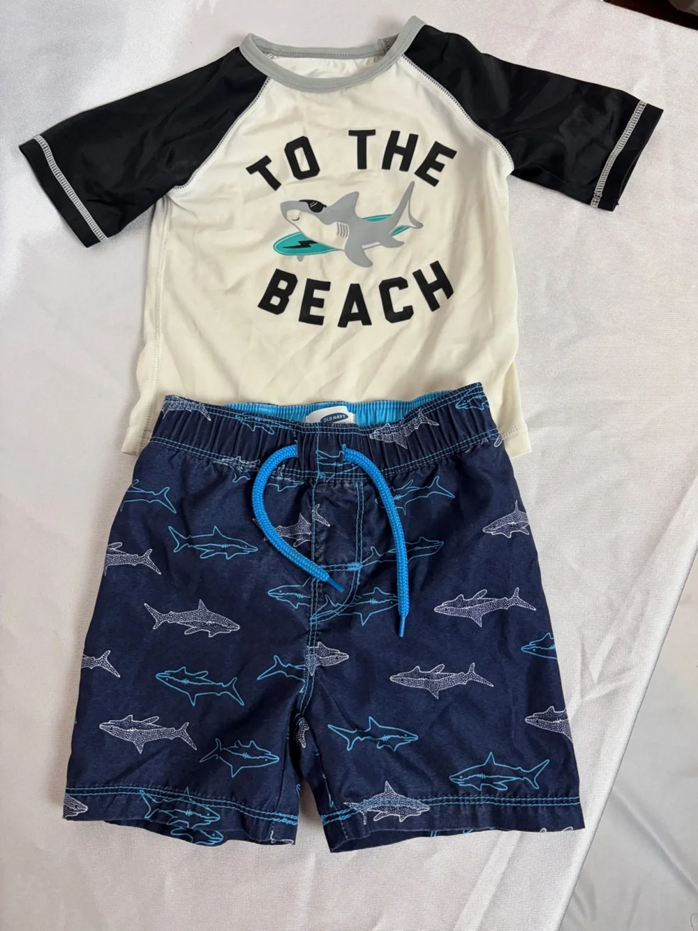 Old Navy Boys Shark Swim Set - Navy & Blue