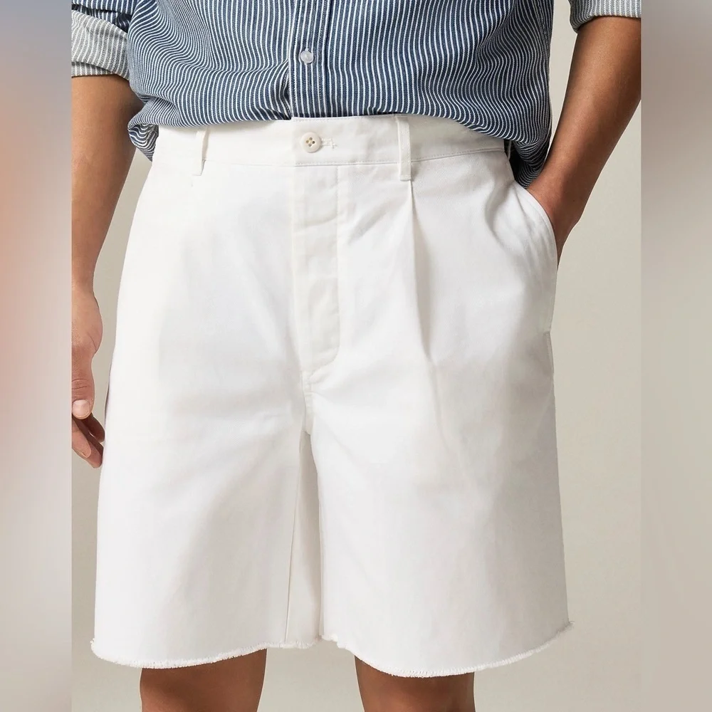 J crew white Wallace & Barnes 8