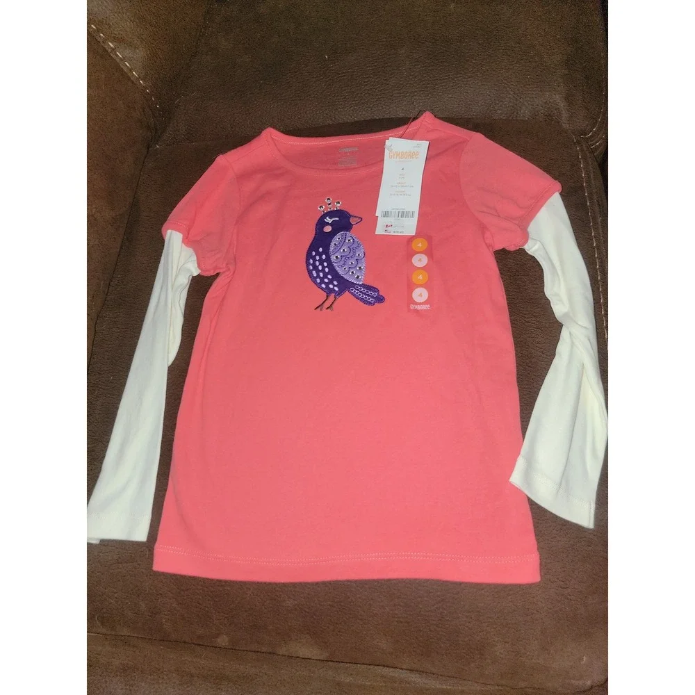 Gymboree falling for‎ feathers bird top size 4 nwt