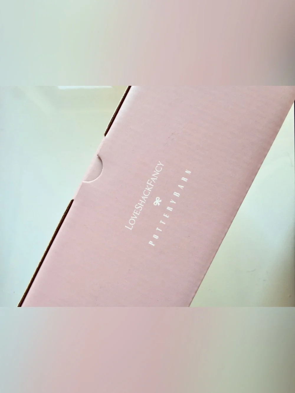 LoveShackFancy Blush Velvet Embroidered Jewelry Box, New in Box, Retail $99