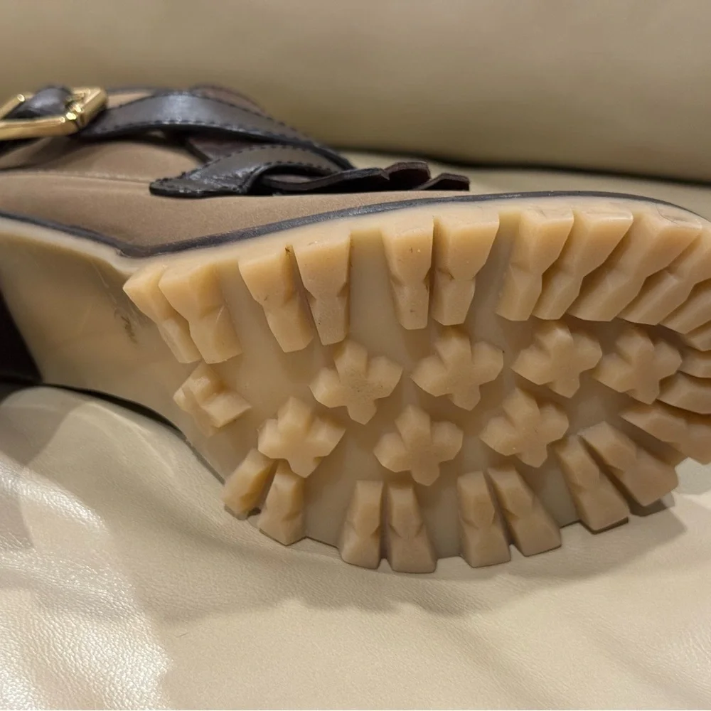 Tory Burch high heel buckled ankle boots
