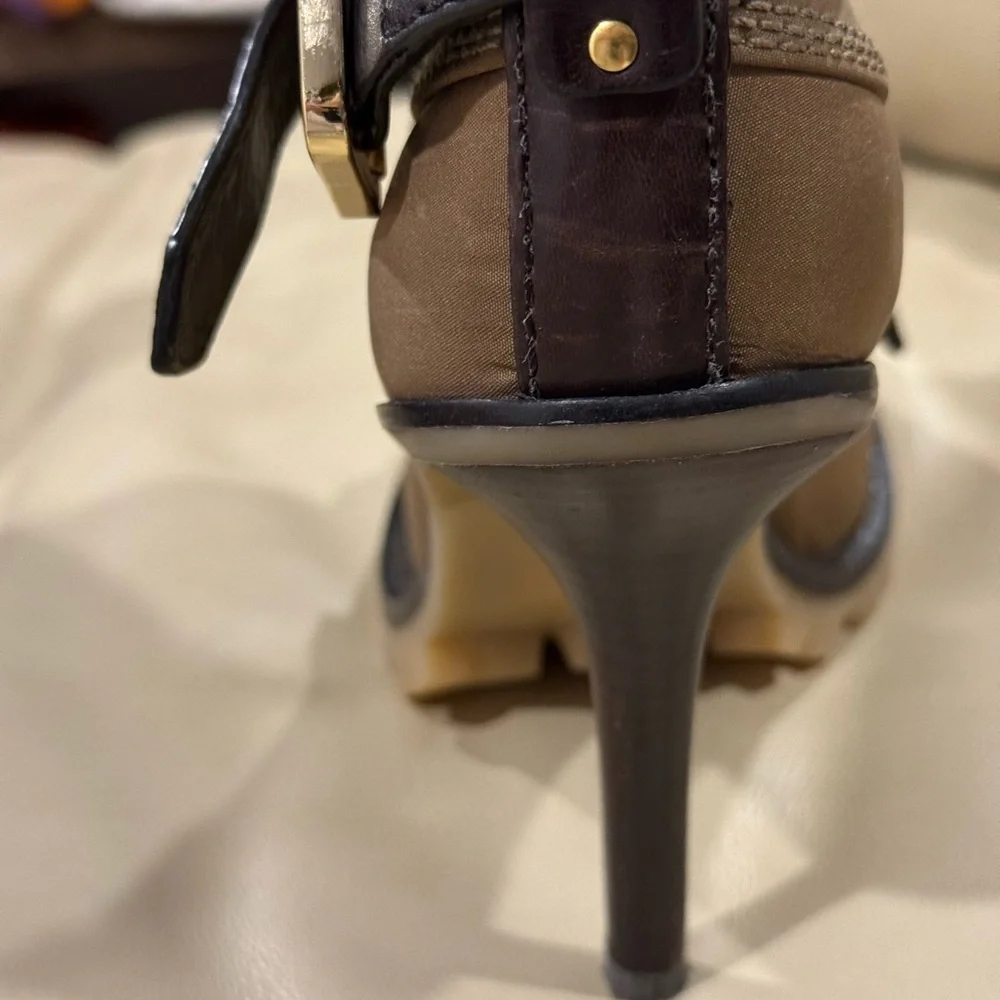 Tory Burch high heel buckled ankle boots