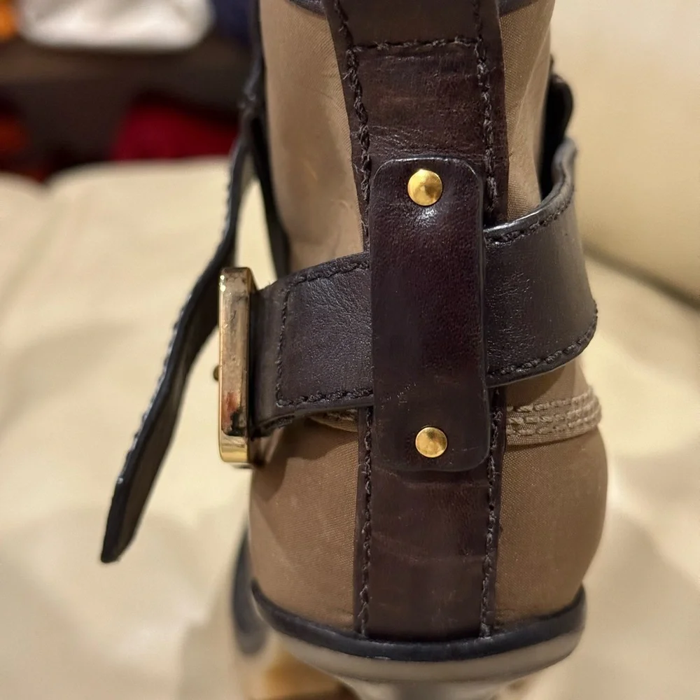 Tory Burch high heel buckled ankle boots