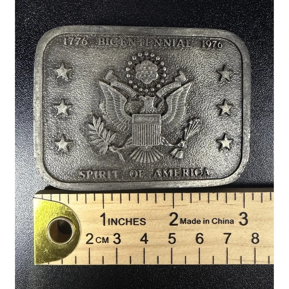 Vintage United‎ States truck BELT BUCKLE men Trucker VTG Bar & Shield Rare USA