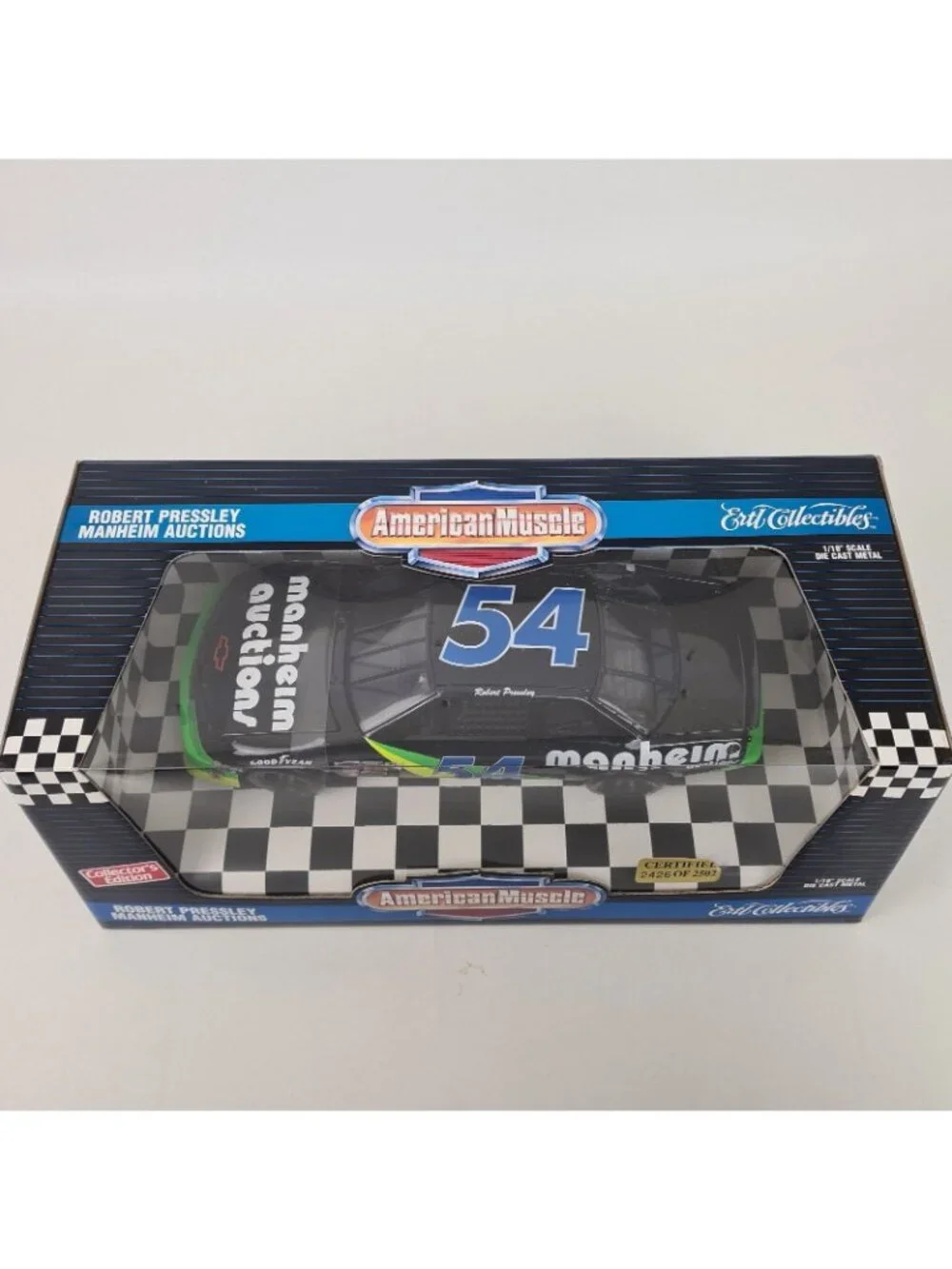 ERTL American Muscle Nascar Car Manheim  #54 Robert Pressley 1:18 DieCast D69