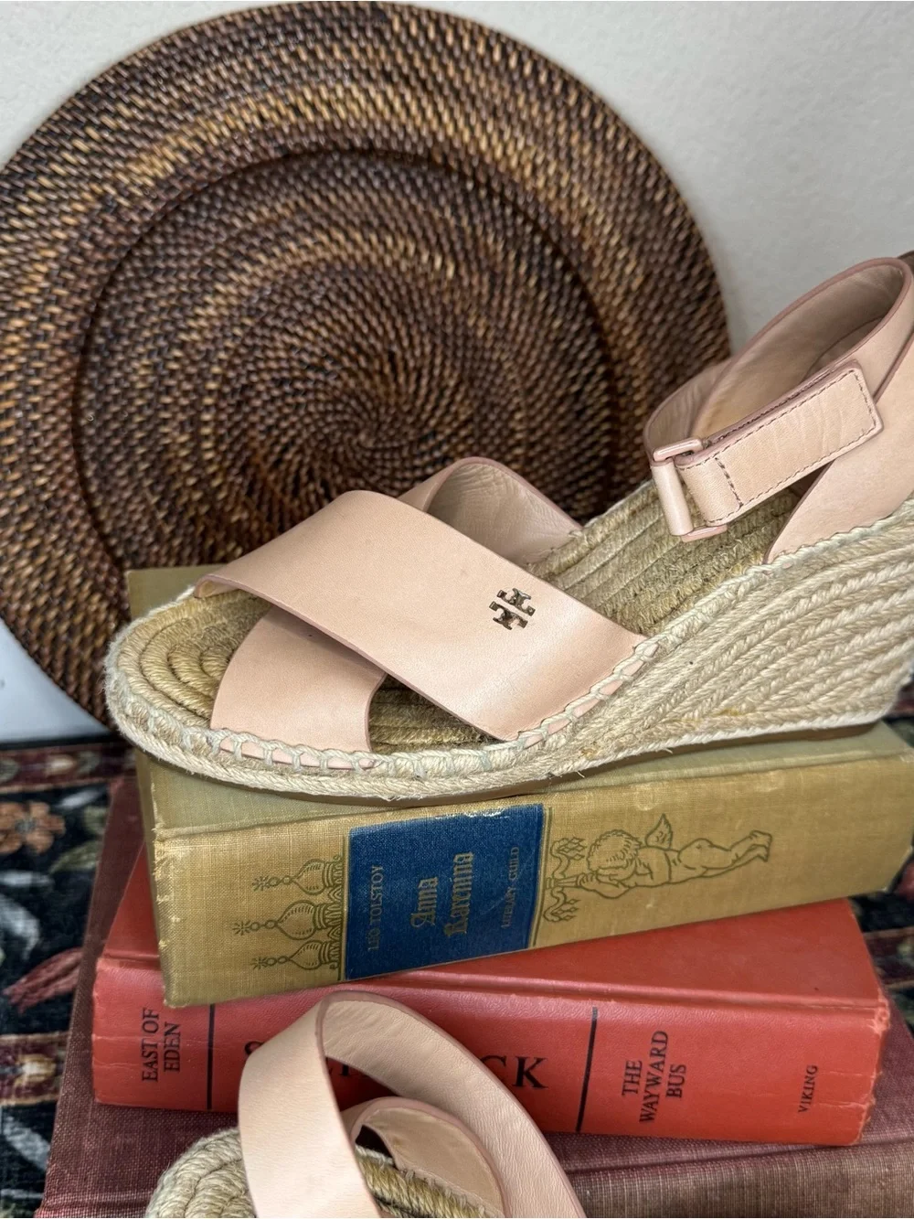 TORY BURCH | Bima Espadrille Wedge Sandals Size 9